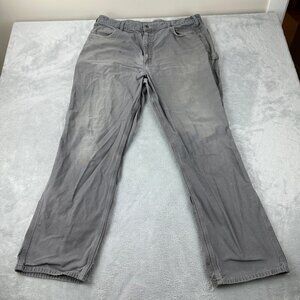 Carhartt Men’s Size 39 W x 31 L Loose Fit Grey Carpenter Pants B159 CHR